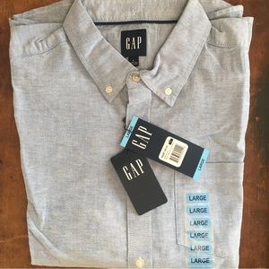 NWT GAP Men's Oxford Shirt blue